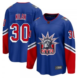 Breakaway Fanatics Branded Youth Chris Nilan Royal Special Edition 2.0 Jersey - NHL New York Rangers