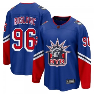 Breakaway Fanatics Branded Youth Jack Roslovic Royal Special Edition 2.0 Jersey - NHL New York Rangers