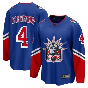 Breakaway Fanatics Branded Youth Braden Schneider Royal Special Edition 2.0 Jersey - NHL New York Rangers