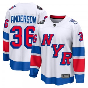 Breakaway Fanatics Branded Adult Glenn Anderson White 2024 Stadium Series Jersey - NHL New York Rangers