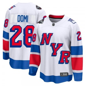 Breakaway Fanatics Branded Adult Tie Domi White 2024 Stadium Series Jersey - NHL New York Rangers
