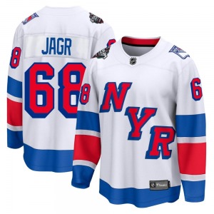 Breakaway Fanatics Branded Adult Jaromir Jagr White 2024 Stadium Series Jersey - NHL New York Rangers