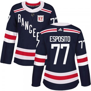 Authentic Adidas Women's Phil Esposito Navy Blue 2018 Winter Classic Home Jersey - NHL New York Rangers