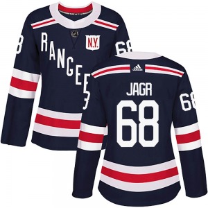 Authentic Adidas Women's Jaromir Jagr Navy Blue 2018 Winter Classic Home Jersey - NHL New York Rangers