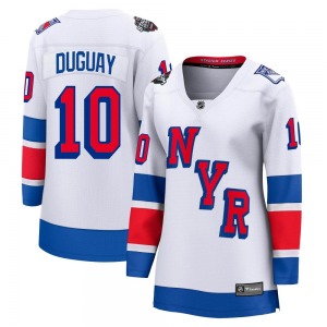 Breakaway Fanatics Branded Women's Ron Duguay White 2024 Stadium Series Jersey - NHL New York Rangers