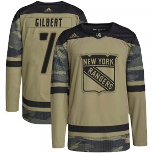 Authentic Adidas Adult Rod Gilbert Camo Military Appreciation Practice Jersey - NHL New York Rangers