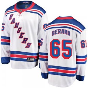 Breakaway Fanatics Branded Youth Brett Berard White Away Jersey - NHL New York Rangers
