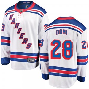 Breakaway Fanatics Branded Youth Tie Domi White Away Jersey - NHL New York Rangers