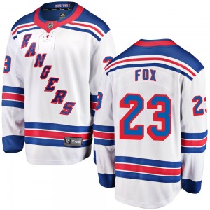 Breakaway Fanatics Branded Youth Adam Fox White Away Jersey - NHL New York Rangers