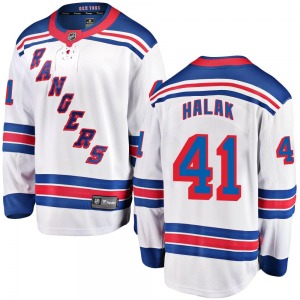 Breakaway Fanatics Branded Youth Jaroslav Halak White Away Jersey - NHL New York Rangers