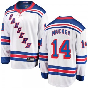 Breakaway Fanatics Branded Youth Connor Mackey White Away Jersey - NHL New York Rangers
