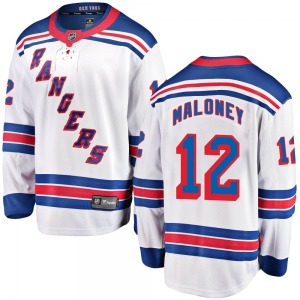 Breakaway Fanatics Branded Youth Don Maloney White Away Jersey - NHL New York Rangers
