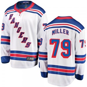 Breakaway Fanatics Branded Youth K'Andre Miller White Away Jersey - NHL New York Rangers