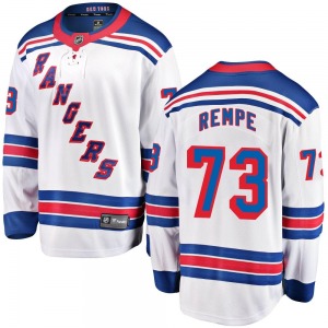 Breakaway Fanatics Branded Youth Matt Rempe White Away Jersey - NHL New York Rangers