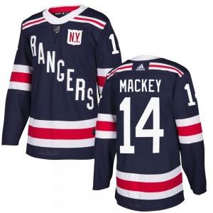 Authentic Adidas Youth Connor Mackey Navy Blue 2018 Winter Classic Home Jersey - NHL New York Rangers