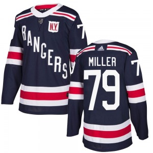 Authentic Adidas Youth K'Andre Miller Navy Blue 2018 Winter Classic Home Jersey - NHL New York Rangers