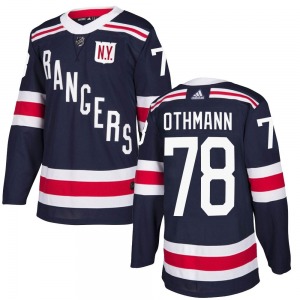 Authentic Adidas Youth Brennan Othmann Navy Blue 2018 Winter Classic Home Jersey - NHL New York Rangers