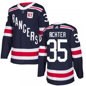 Authentic Adidas Youth Mike Richter Navy Blue 2018 Winter Classic Home Jersey - NHL New York Rangers