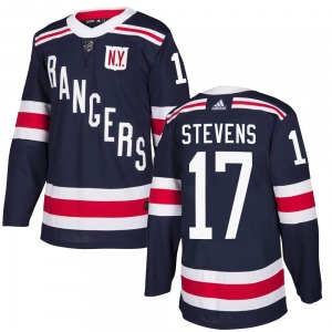 Authentic Adidas Youth Kevin Stevens Navy Blue 2018 Winter Classic Home Jersey - NHL New York Rangers