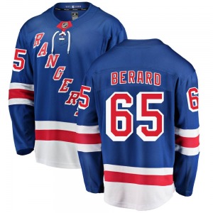 Breakaway Fanatics Branded Youth Brett Berard Blue Home Jersey - NHL New York Rangers