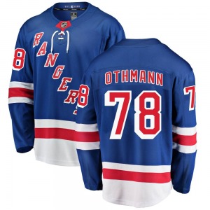 Breakaway Fanatics Branded Youth Brennan Othmann Blue Home Jersey - NHL New York Rangers
