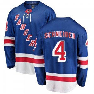 Breakaway Fanatics Branded Youth Braden Schneider Blue Home Jersey - NHL New York Rangers
