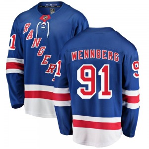 Breakaway Fanatics Branded Youth Alex Wennberg Blue Home Jersey - NHL New York Rangers