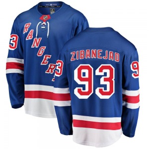 Breakaway Fanatics Branded Youth Mika Zibanejad Blue Home Jersey - NHL New York Rangers