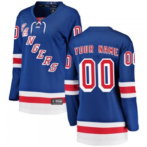Breakaway Fanatics Branded Women's Custom Blue Custom Home Jersey - NHL New York Rangers