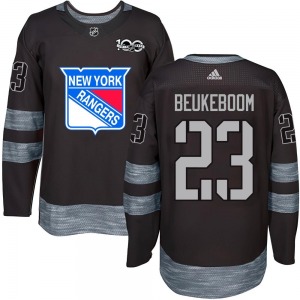 Authentic Youth Jeff Beukeboom Black 1917-2017 100th Anniversary Jersey - NHL New York Rangers