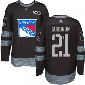 Authentic Youth Barclay Goodrow Black 1917-2017 100th Anniversary Jersey - NHL New York Rangers