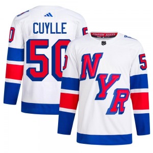 Authentic Adidas Adult Will Cuylle White 2024 Stadium Series Primegreen Jersey - NHL New York Rangers