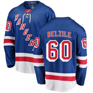 Breakaway Fanatics Branded Adult Alex Belzile Blue Home Jersey - NHL New York Rangers