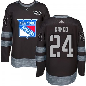 Authentic Adult Kaapo Kakko Black 1917-2017 100th Anniversary Jersey - NHL New York Rangers