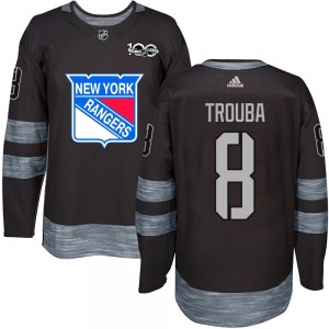 Authentic Adult Jacob Trouba Black 1917-2017 100th Anniversary Jersey - NHL New York Rangers