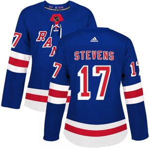 Authentic Adidas Women's Kevin Stevens Royal Blue Home Jersey - NHL New York Rangers