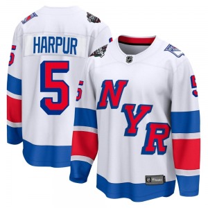 Breakaway Fanatics Branded Adult Ben Harpur White 2024 Stadium Series Jersey - NHL New York Rangers