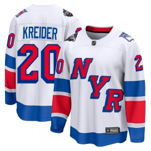 Breakaway Fanatics Branded Adult Chris Kreider White 2024 Stadium Series Jersey - NHL New York Rangers