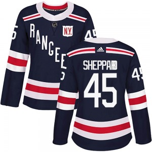 Authentic Adidas Women's James Sheppard Navy Blue 2018 Winter Classic Home Jersey - NHL New York Rangers