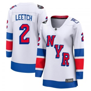 Breakaway Fanatics Branded Women's Brian Leetch White 2024 Stadium Series Jersey - NHL New York Rangers