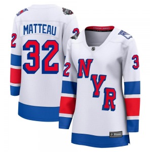 Breakaway Fanatics Branded Women's Stephane Matteau White 2024 Stadium Series Jersey - NHL New York Rangers